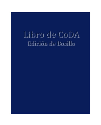 Libro de CoDA (edición de bolsillo) - CoRe Publications